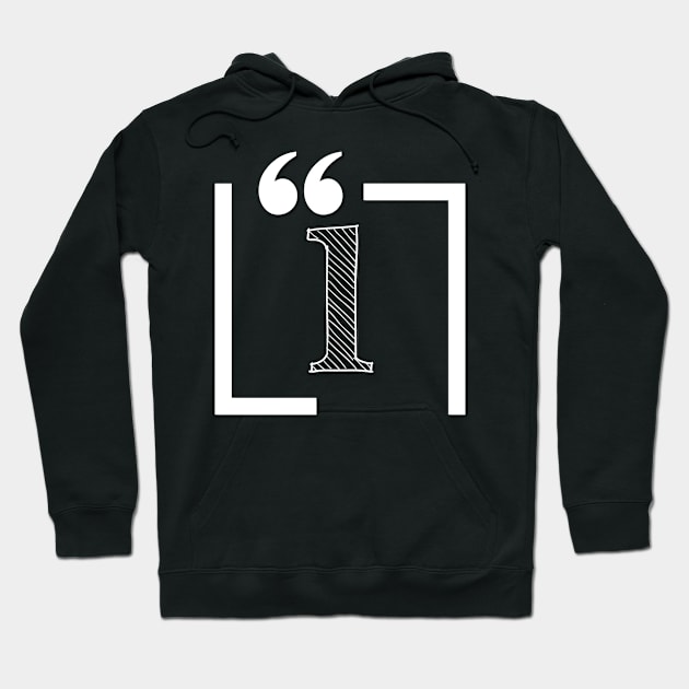 Letter L: Monogram Initial letter l Hoodie by EightBats